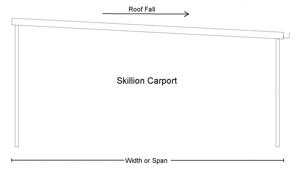 Skillion Carport Roof Fall