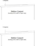 Skillion Carport - Roof Pitch