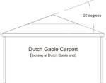 Dutch Gable Carport - Roof Pitch