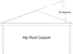 Hip Roof Carport - Roof Pitch